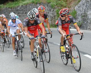 Lance Armstrong and Chris Horner, Tour de France 2010, stage 8