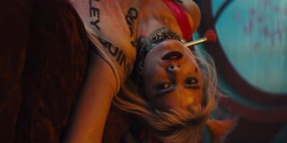 Harley upside down in Birds of Prey