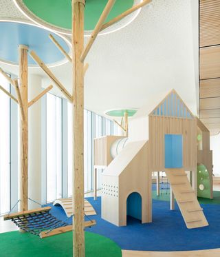 Sarit Shani Hay wooden indoor playground