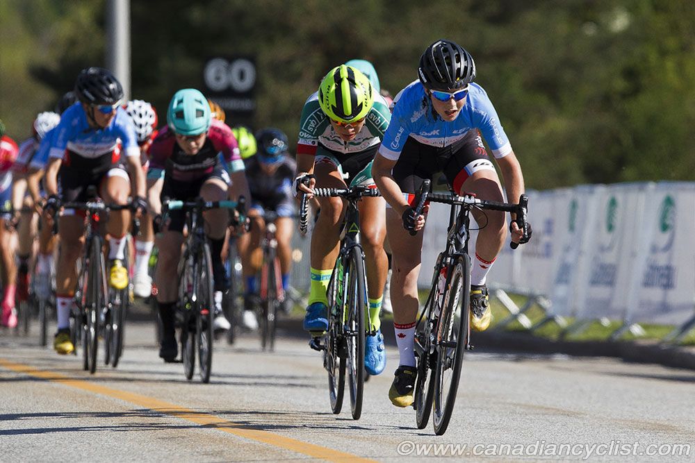 Team Canada's Katherine Maine with Ingrid Drexel Clothier on her wheel