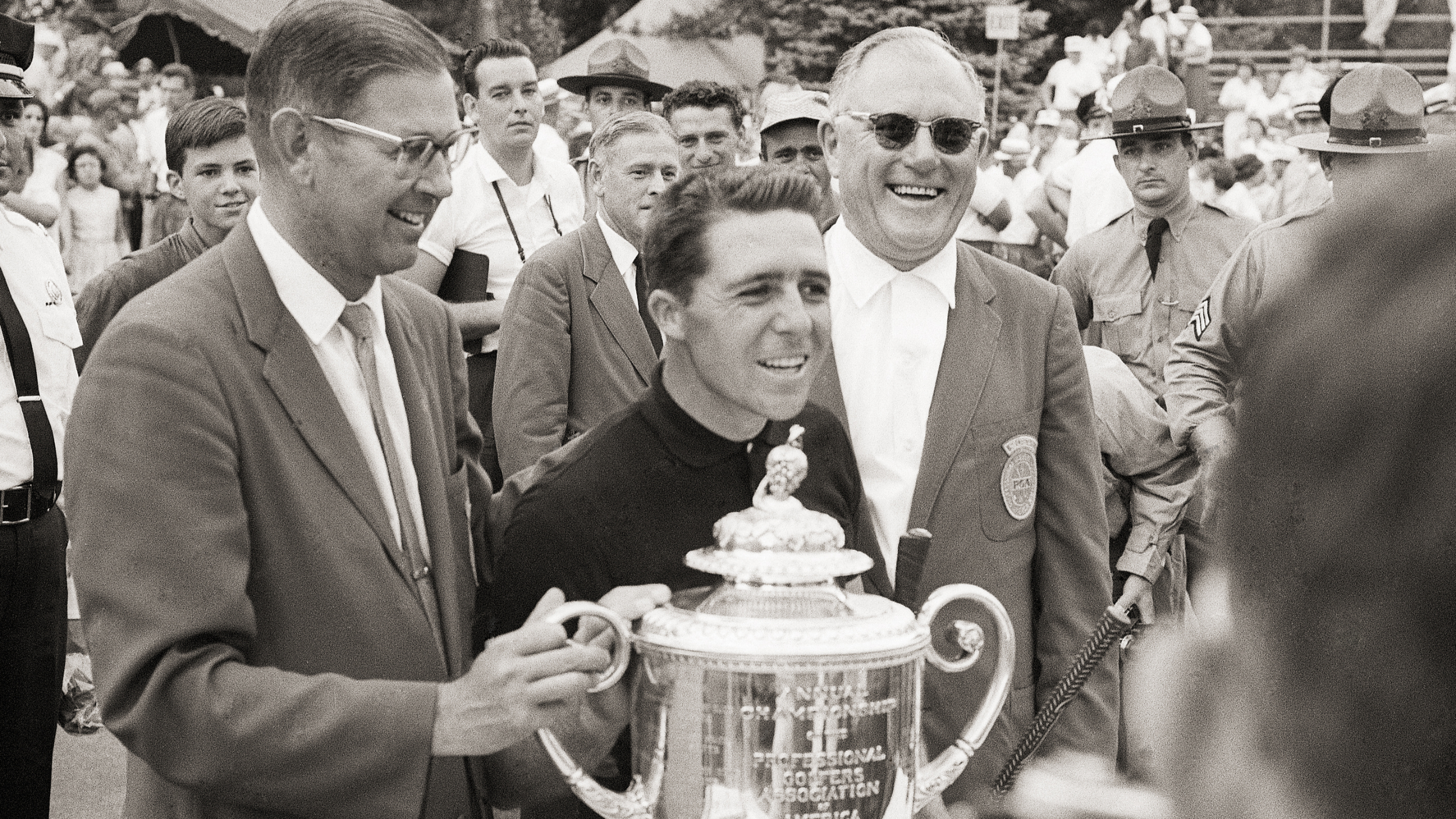 Gary Player with the PGA Championship trophy
