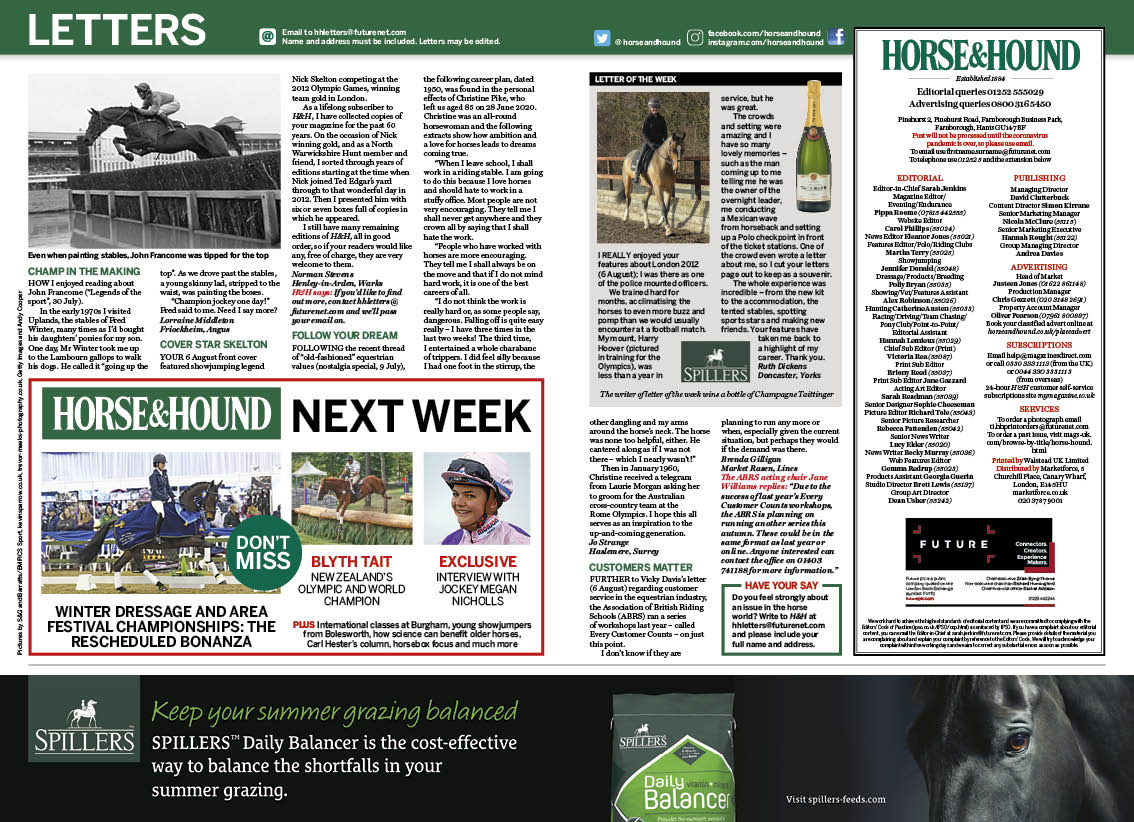 Letters and NWB 20 August 2020