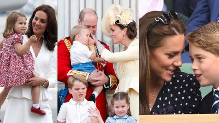 Tender mother-child moments between Kate Middleton and Prince George, Princess Charlotte and Prince Louis