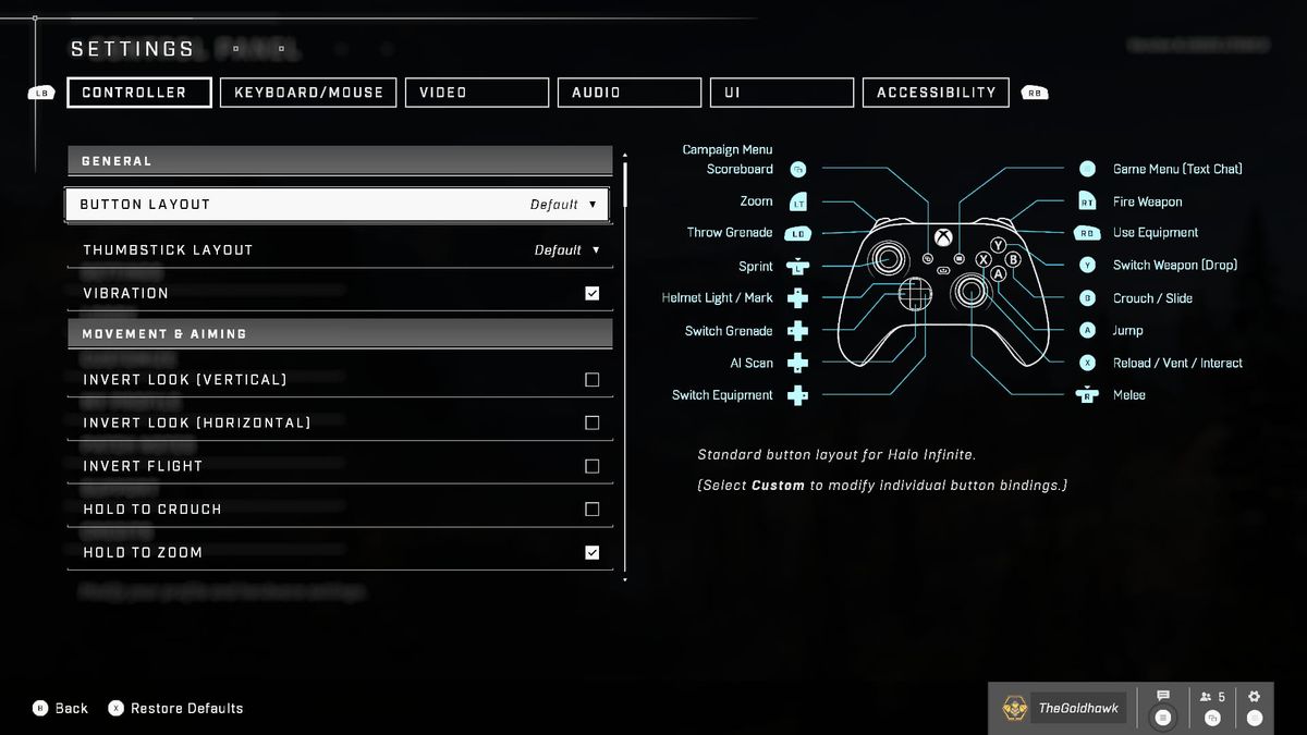 Tsm hal controller settings