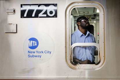 A New York City subway car.