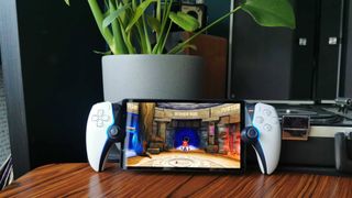 PlayStation Portal with Crash Bandicoot 2 on screen