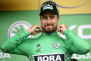 Bora-Hansgrohe's Peter Sagan puts on another green jersey at the Tour de France