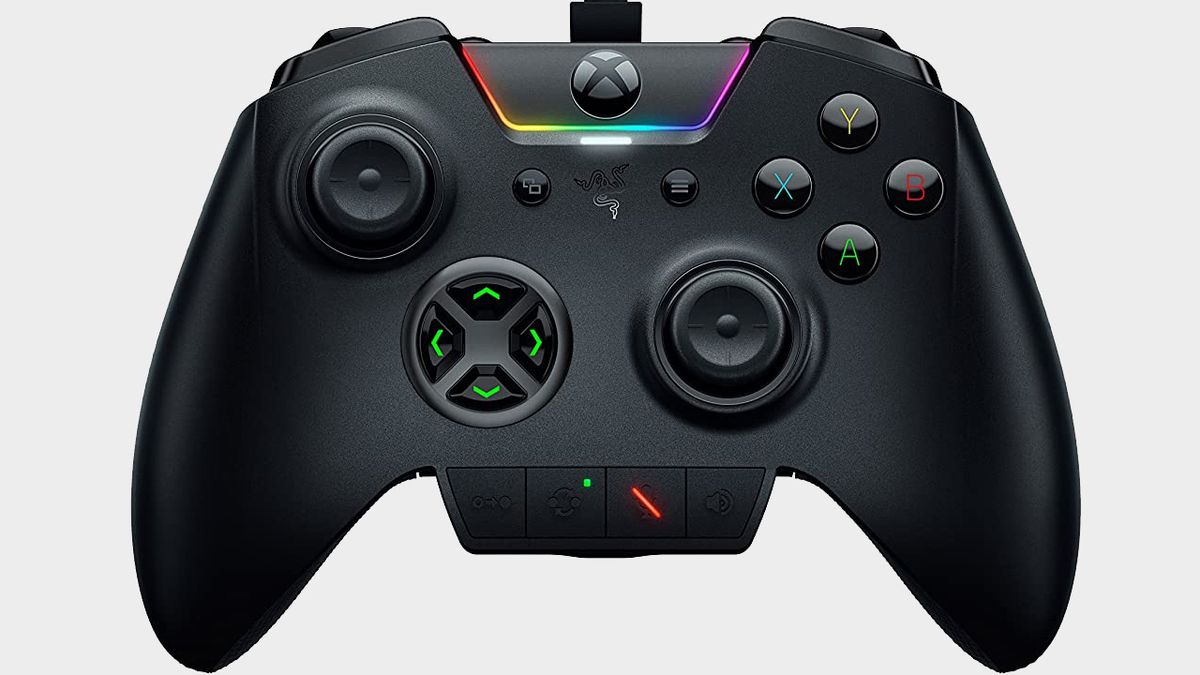 The Xbox One's Wolverine Ultimate controller on a plain background