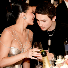 Cameras Caught Kylie Jenner's Sweet Reaction to Timoth&eacute;e Chalamet&rsquo;s Golden Globes Win