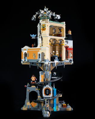 The Lego Harry Potter Gringotts Wizarding Bank, back view