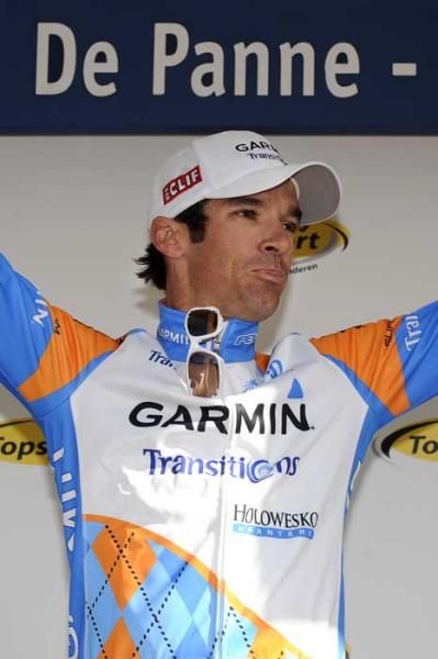 David Millar (Garmin Transitions) on the podium