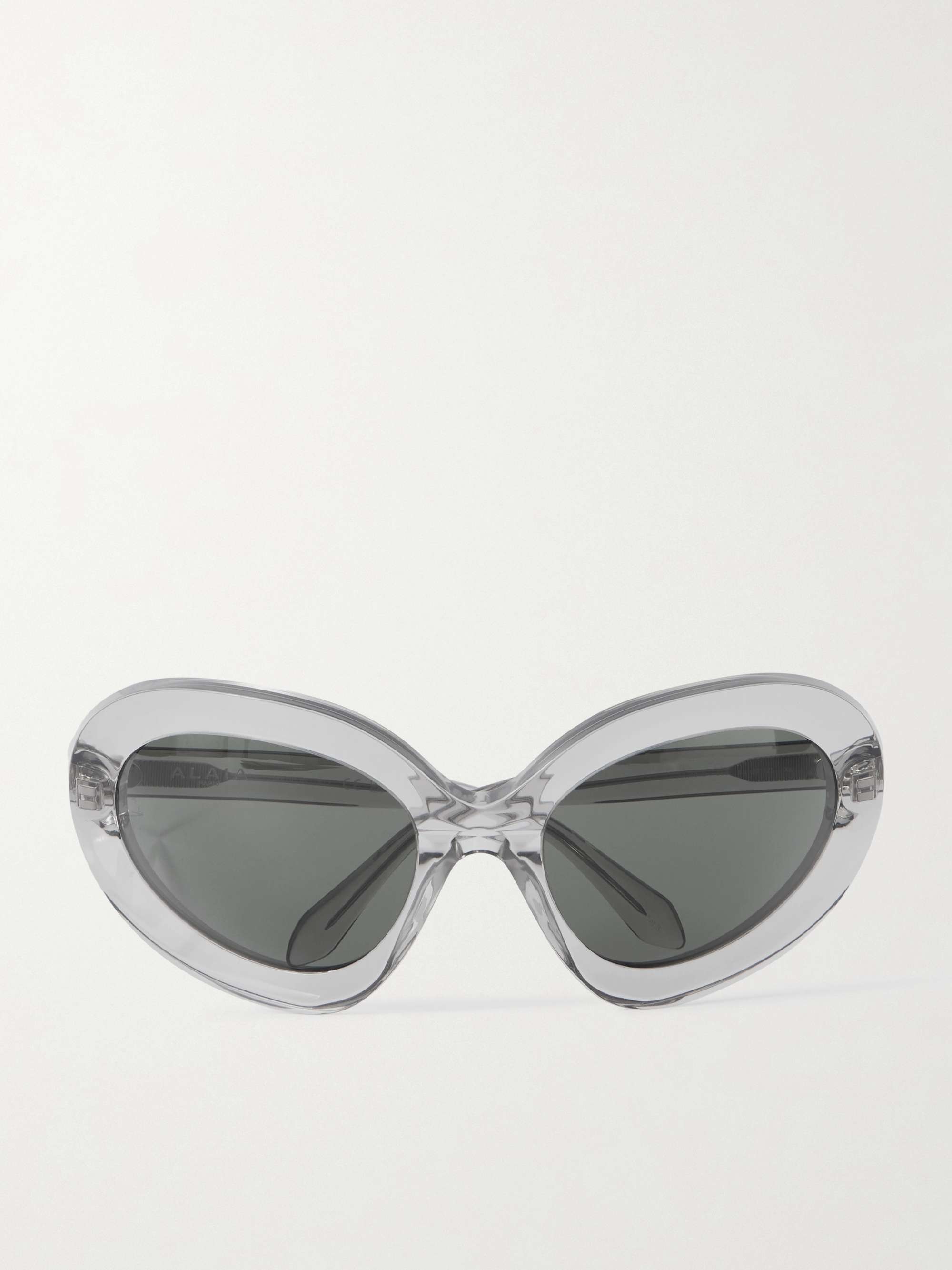Round-Frame Acetate Sunglasses
