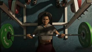 A weightlifting scene animated in Netflix's GTA VI extended look. 