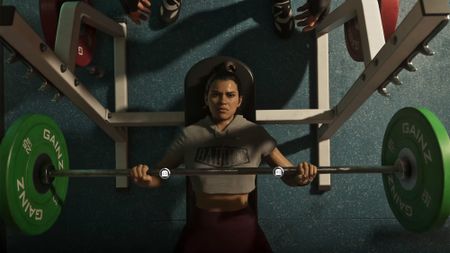 A weightlifting scene animated in Netflix's GTA VI extended look. 