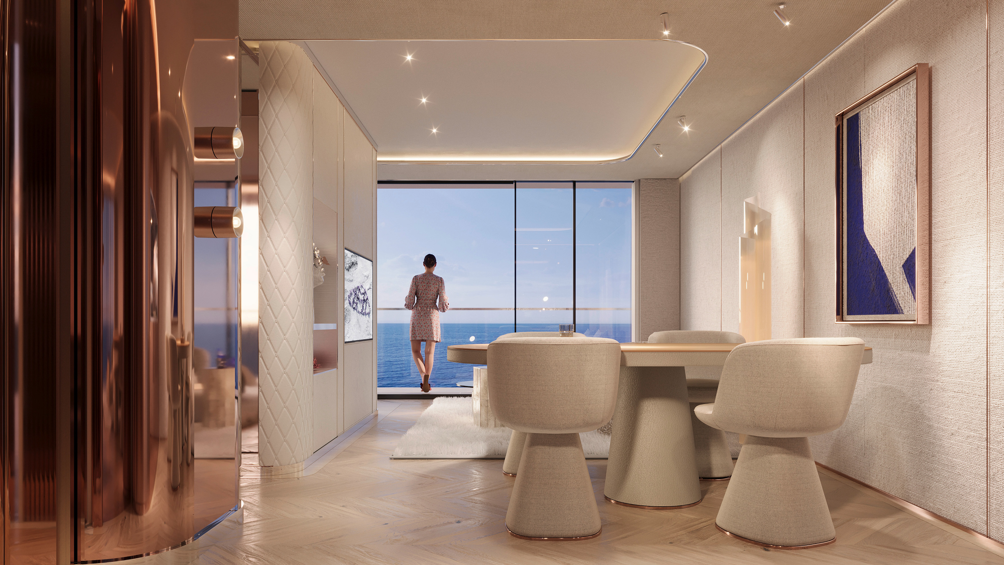 A cabin aboard the Maybach Ocean Club