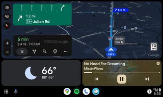 Android Auto lane guidance