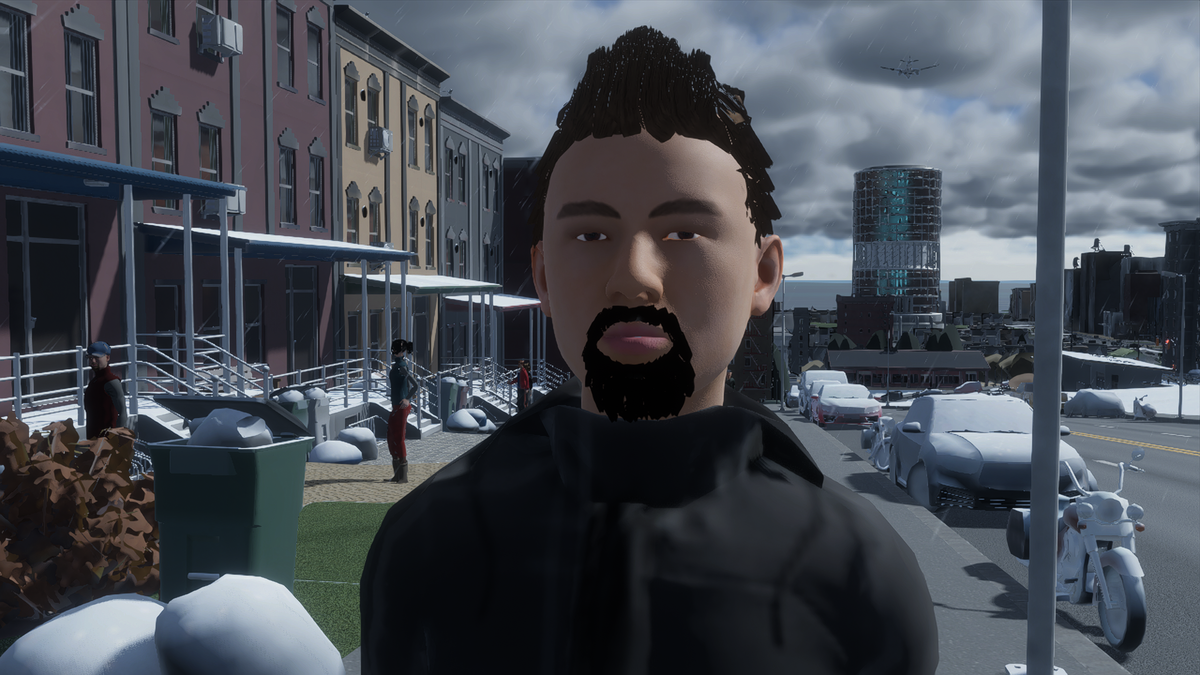 Citizen in a modern city