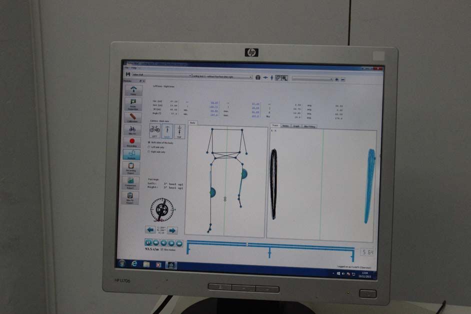 3D computing means that the rider's riding style can really be analysed