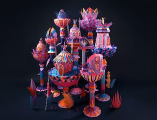 Paper art: Forest Folks