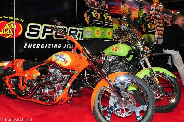 Jelly Belly brought some non-pedal bikes to Vegas this week.