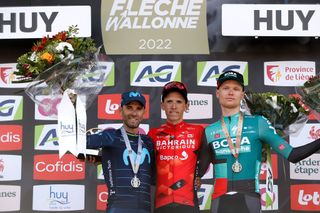 The 2022 Fleche Wallonne podium