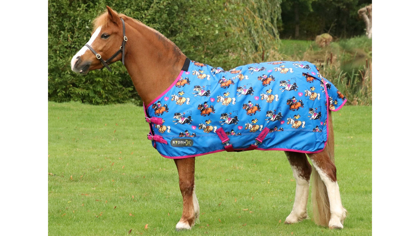 StormX Thelwell Race print horse rug