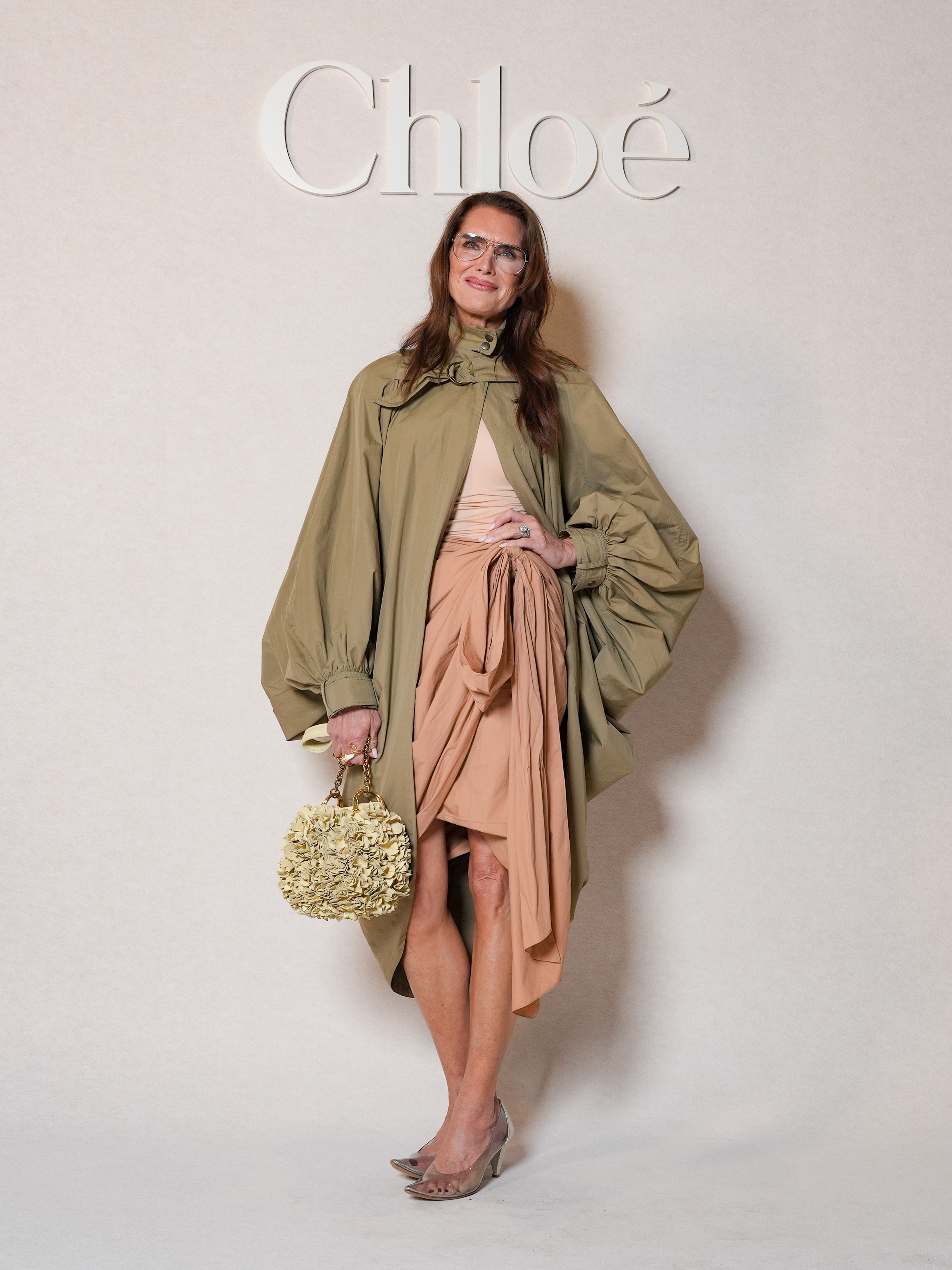 Brooke Shields wore the jelly shoe trend at the Chlo&amp;eacute; Fall 2026 show