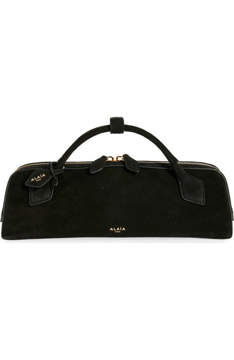Le Teckel Suede East/west Clutch
