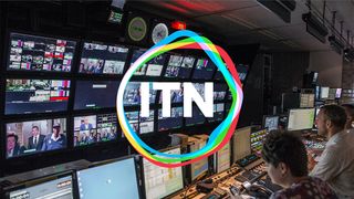 New ITN logo over an image of a TV news room