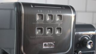 buttons on the Mr. Coffee One-Touch CoffeeHouse+