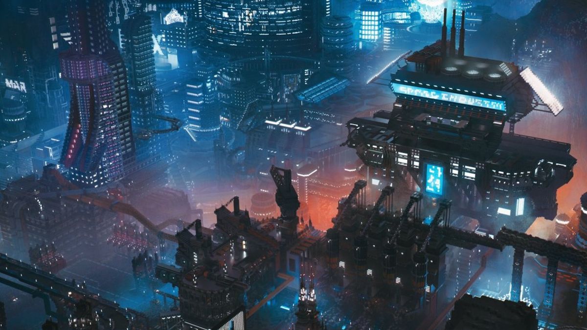 Download Cyberpunk City - A City With A Futuristic City Wallpaper