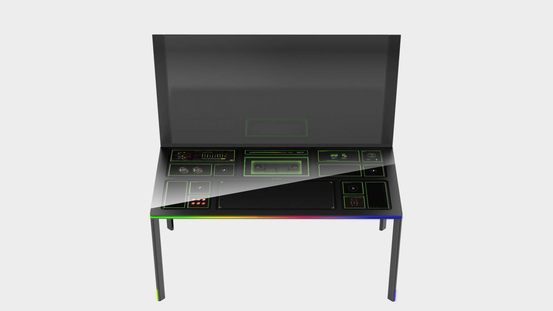 Razer's Modular Desk Concept Looks Like A Massive Gaming Laptop With Legs. And I've Got To Have It thumbnail
