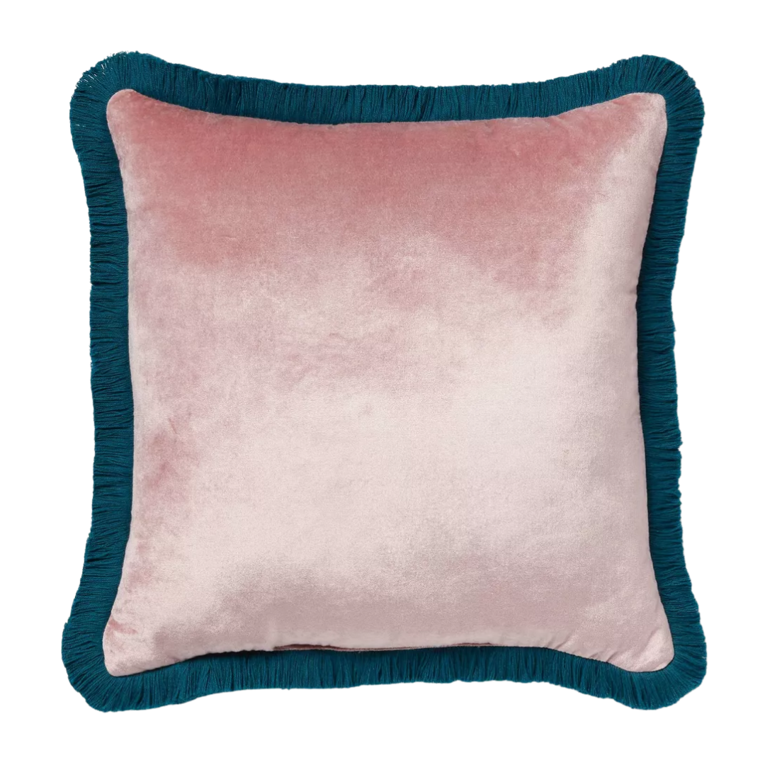 Velvet Contrast Fringe Dec Pillow Square - Threshold&amp;trade;