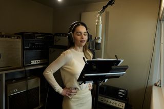 Emilia Clarke lending her voice to the Queen of Hearts.