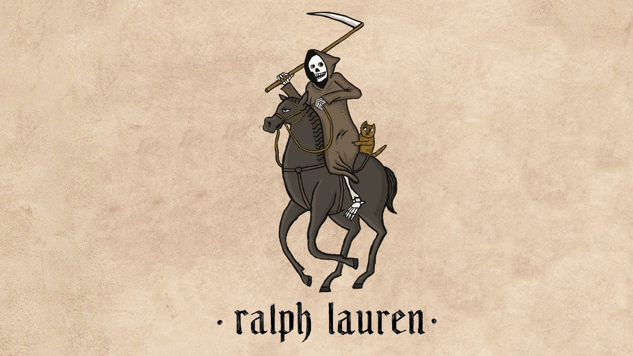 A medieval-style redesign of the Ralph St Lauren logo