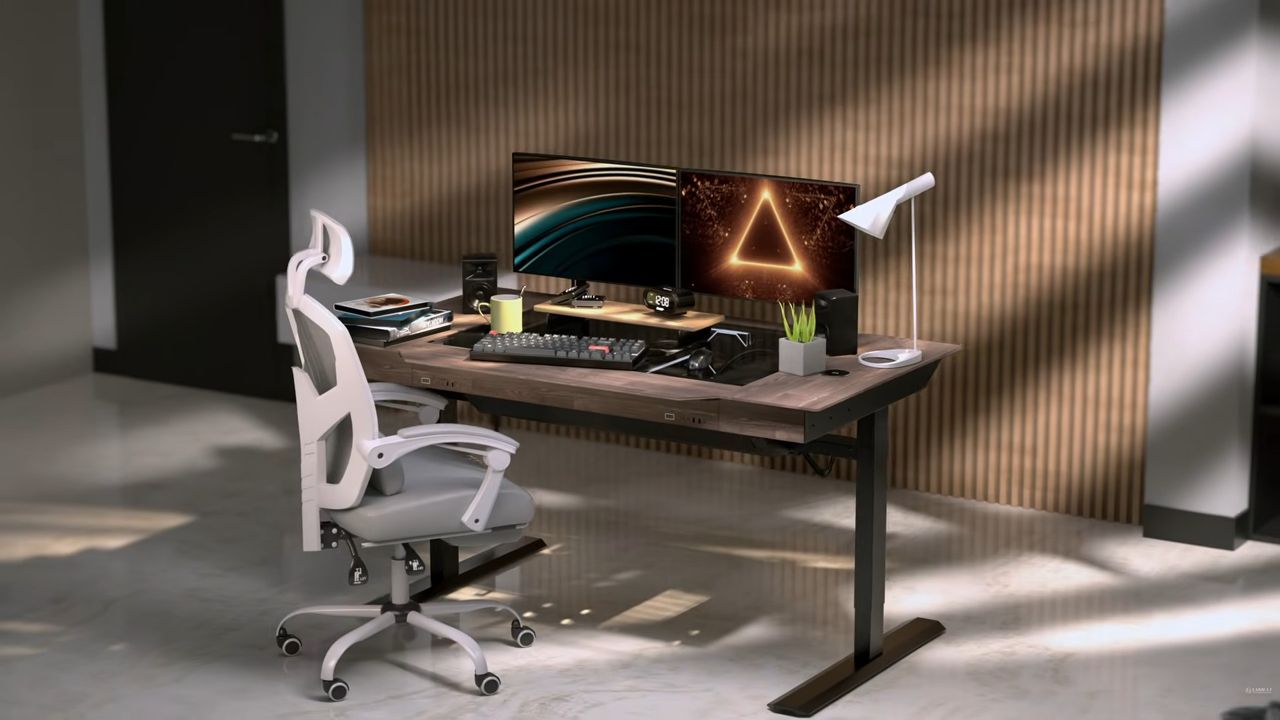 Lian Li DK07 Wood: la scrivania motorizzata che ospita due PC E-ATX