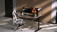 The Lian Li DK07 Wood motorized standing desk