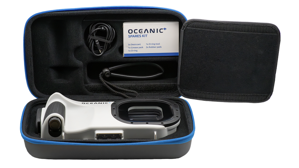 Oceanic+ Dive Housing in protective case with parts and spares