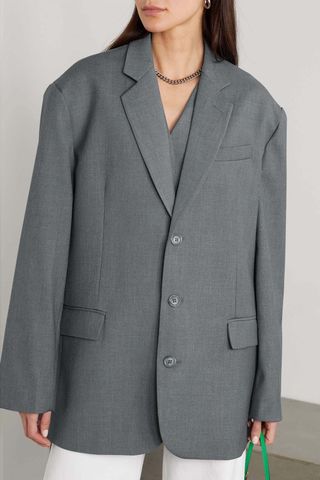 THE FRANKIE SHOP Gelso Oversized Tencel Lyocell-Blend Blazer