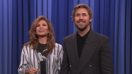 Eva Mendes and Ryan Gosling on The Tonight Show Starring Jimmy Fallon March 2026