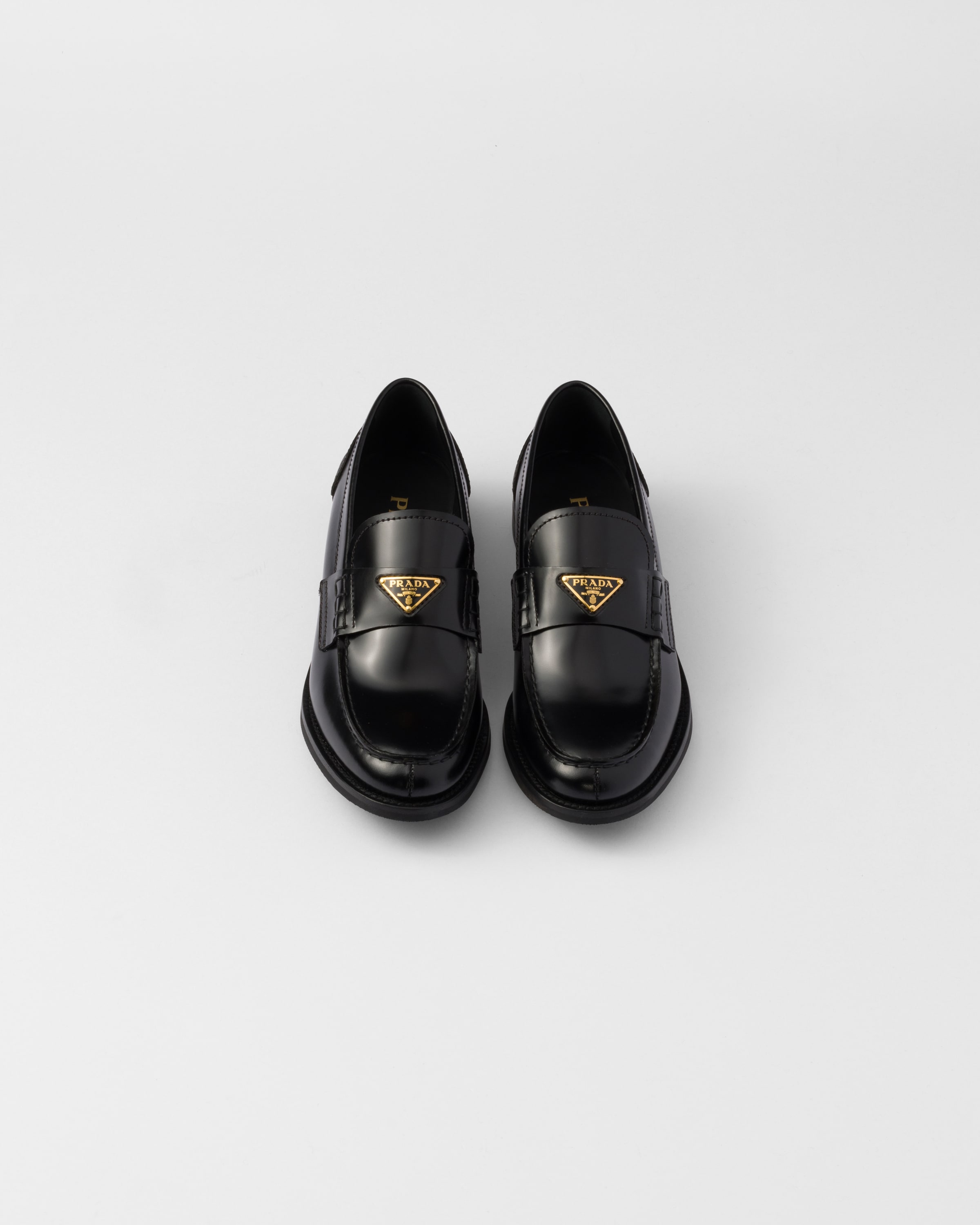 Brushed Leather Loafers