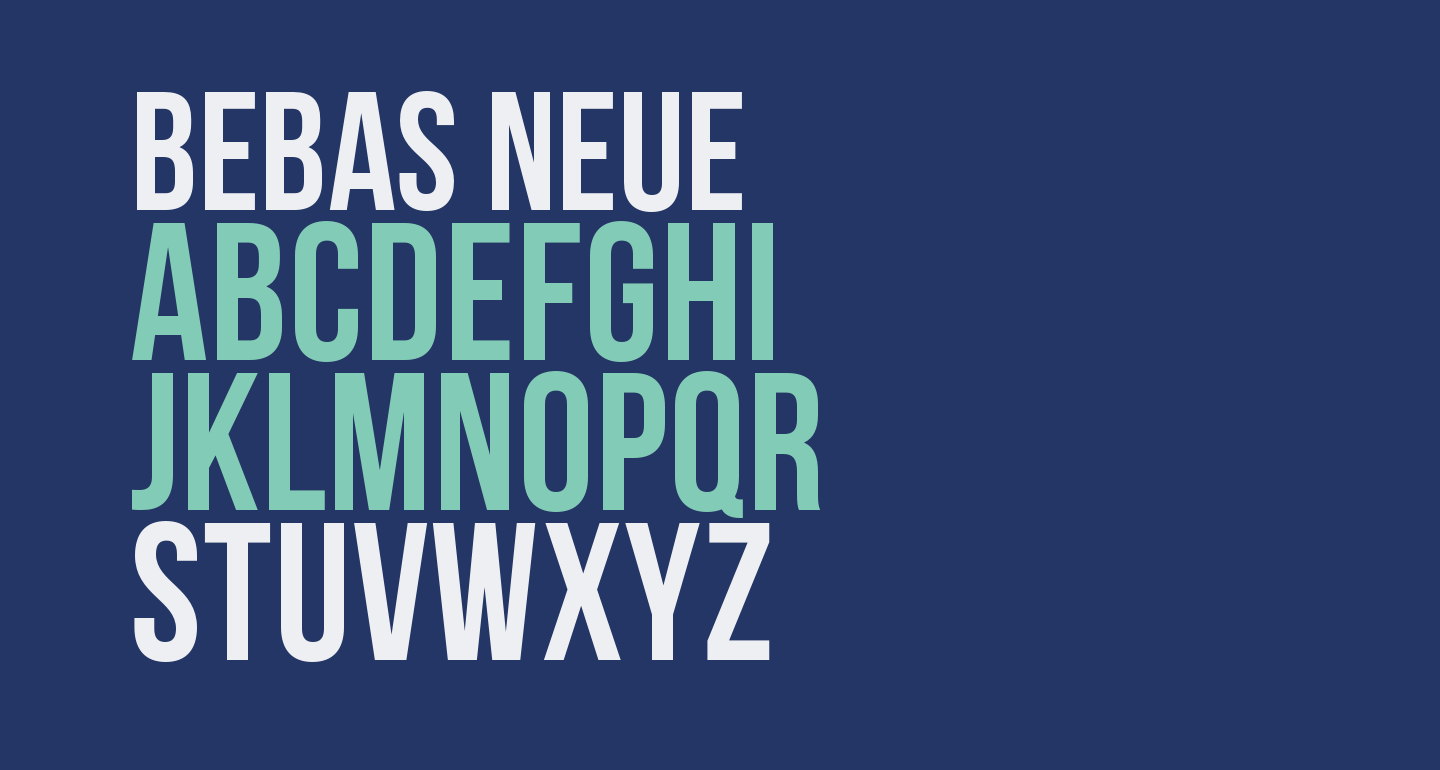 Bebas Neue font