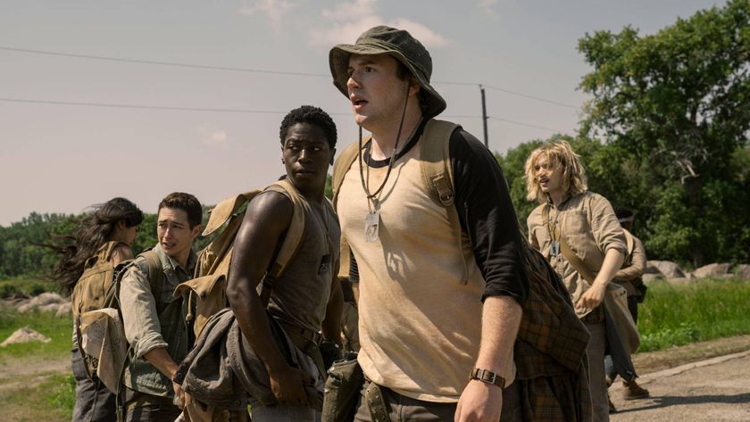 (L-R) David Jonsson as Peter McVries and Cooper Hoffman as Raymond Garraty in &quot;The Long Walk&quot;