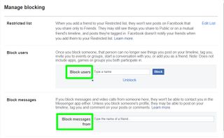 how to make yourself anonymous on Facebook - block