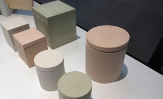 'Soil' dehumidifying containers by h concept for Isurugi Co