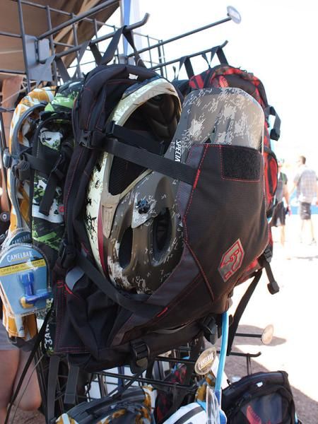 The Don's giant outer flap easily swallows a full-faced helmet.