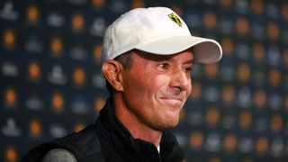 Mike Weir during the captain's pairing press conference for the Presidents Cup at Royal Montreal Golf Club