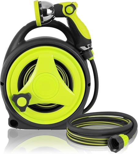 LINLiDA Retractable Garden Hose Reel