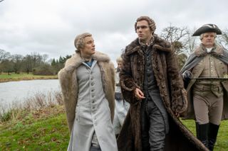 Freddie Fox and Nicholas Hoult in the The Great