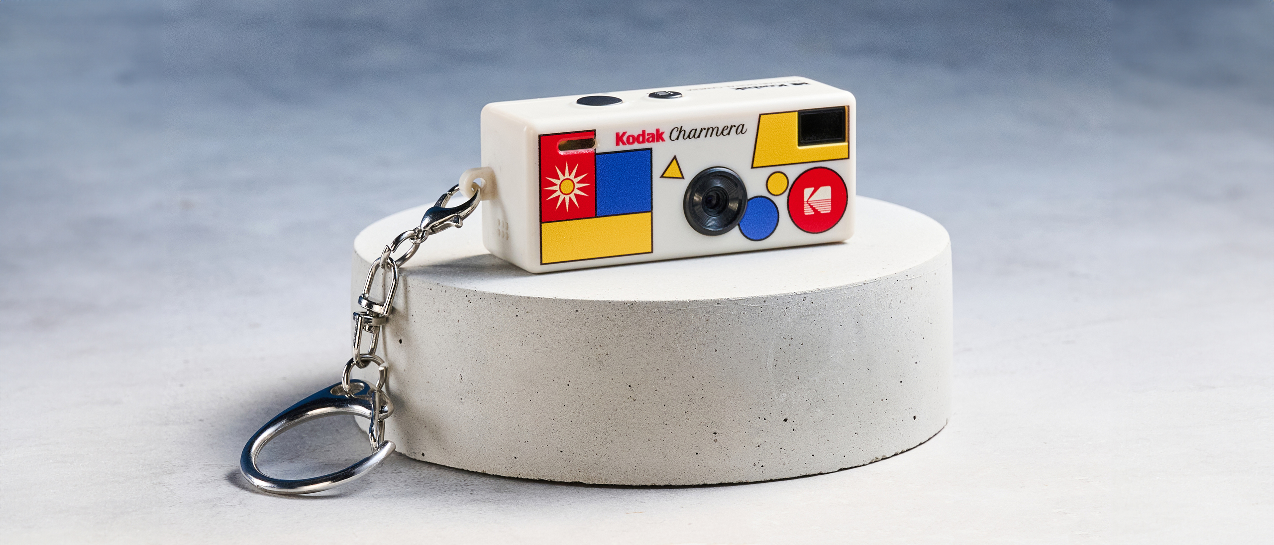 A Kodak Charmera keychain camera